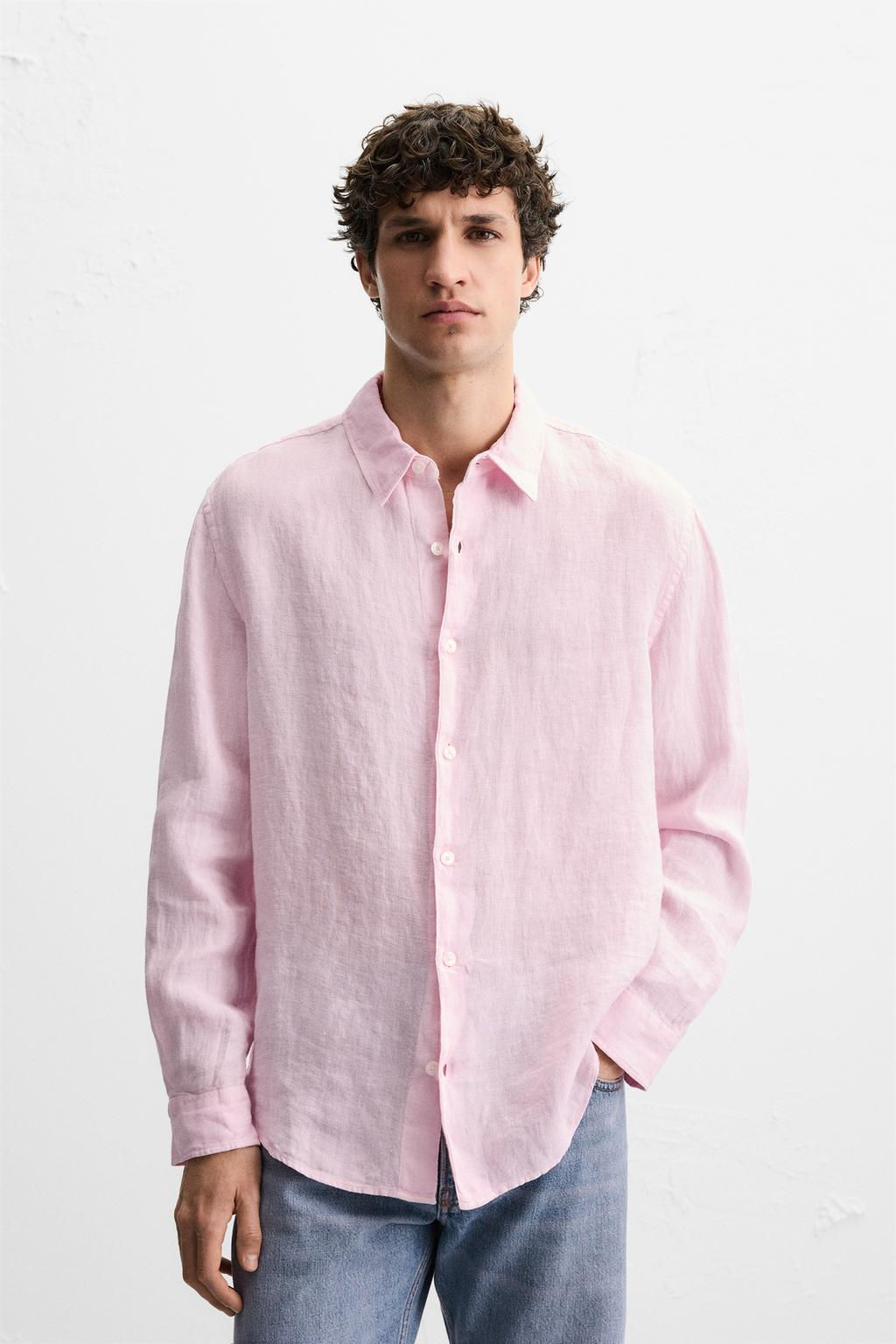 100% LINEN SHIRT - Zara фото 3