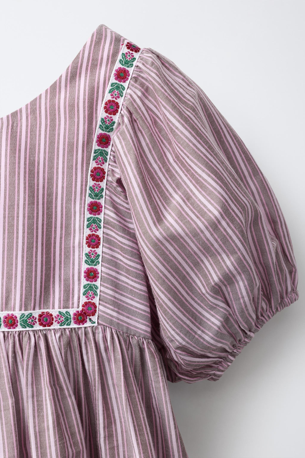 VESTIDO RAYAS CENEFA / Rosado