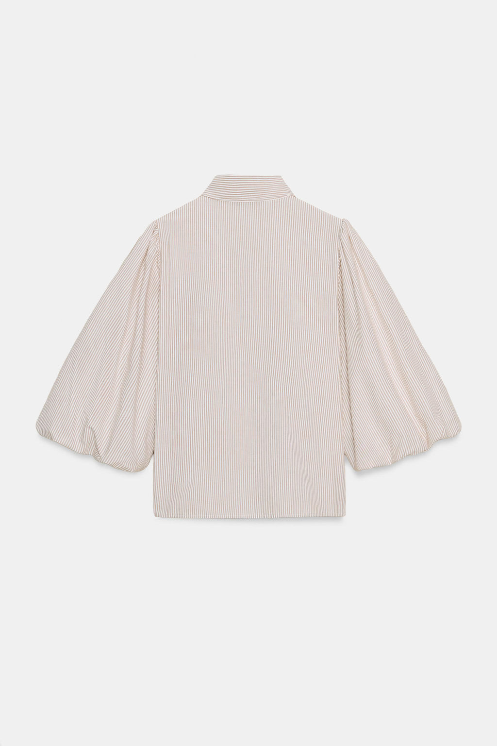 BLUSA RAYAS LAZOS / marron/blanco - Zara фото 7