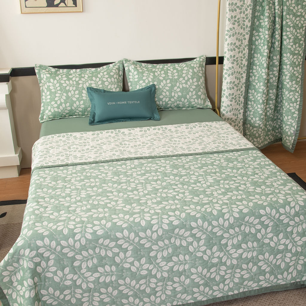 Комплект постельного белья на резинке Сатин Aurora Veil с Покрывалом AVR006 180*200*25;160*200*25;140*200*25 Евро - Ситрейд фото 10