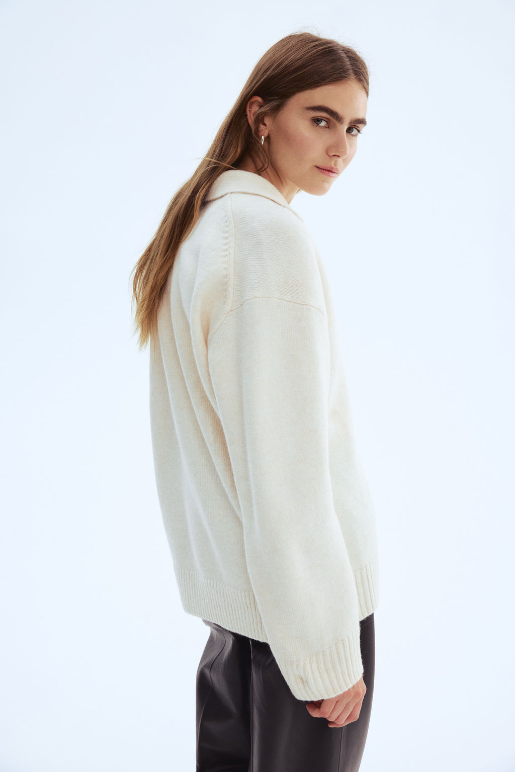 Jersey de punto fino con cuello - H&m фото 7