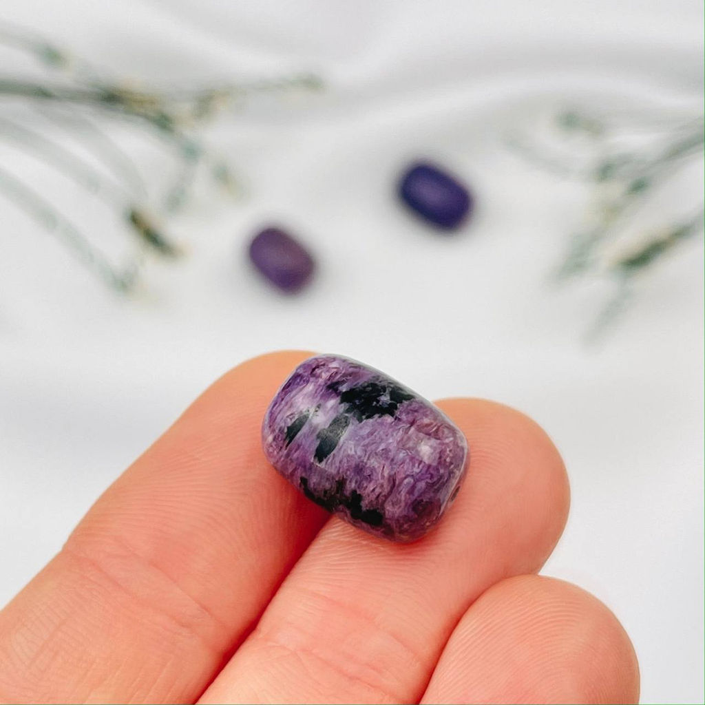 Бусины для украшений из Чароита (3 шт)