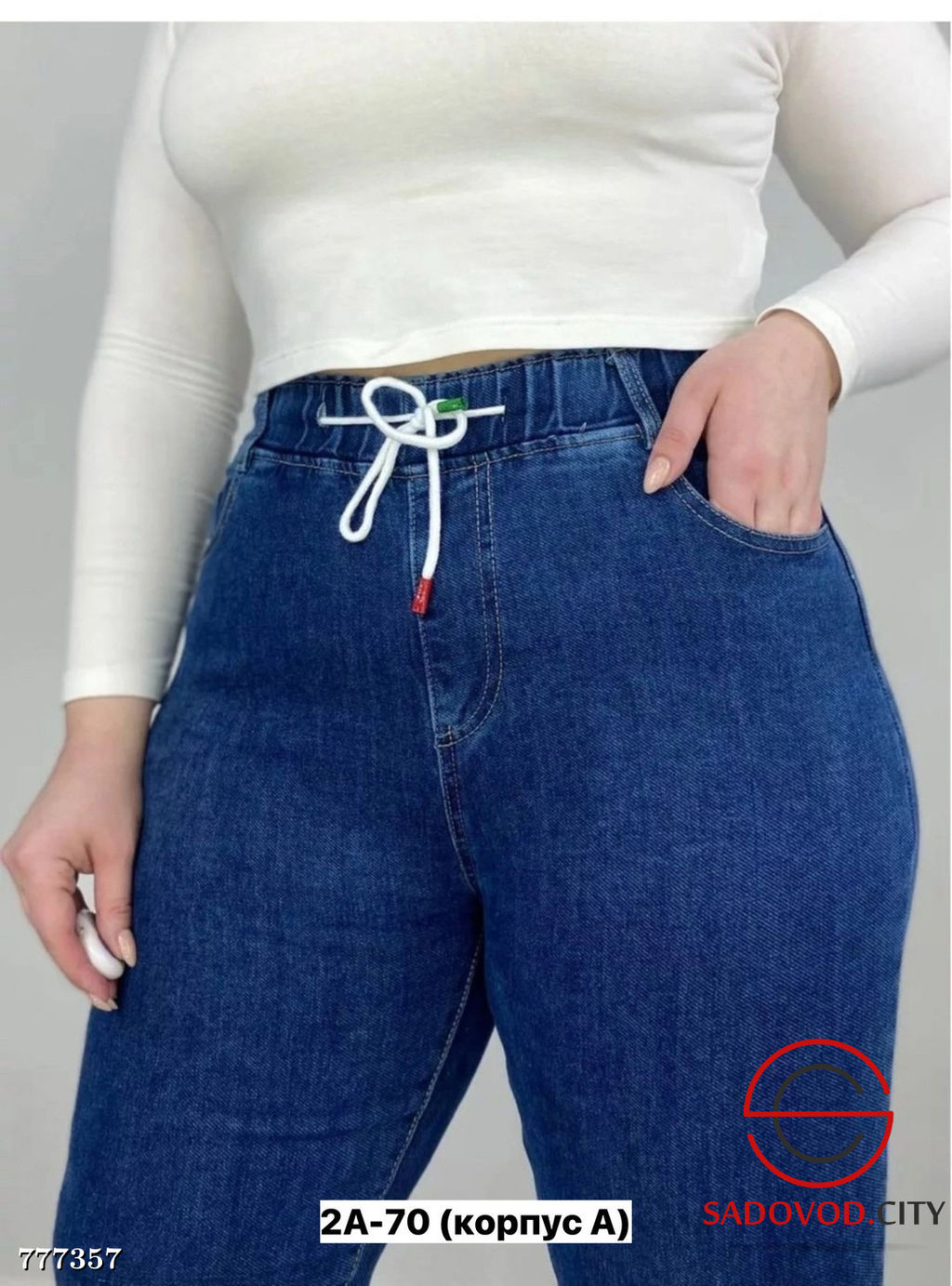 Джинсы на резинке женские - Bruno фото 2