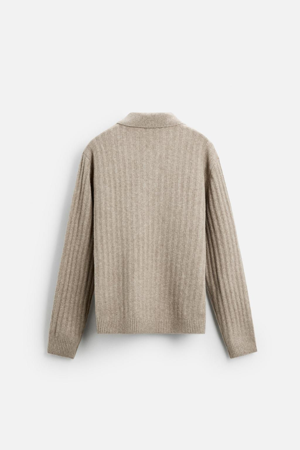 RIBBED KNIT POLO SHIRT - Zara фото 6