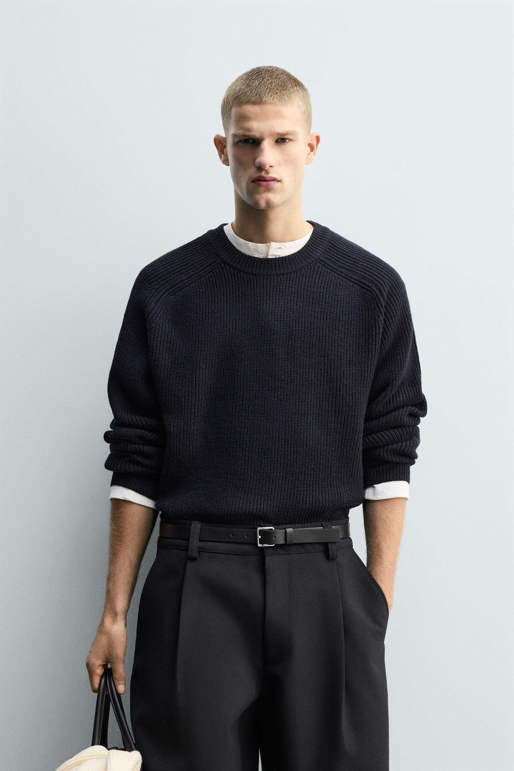 TEXTURED BOXY FIT JUMPER - Zara фото 2