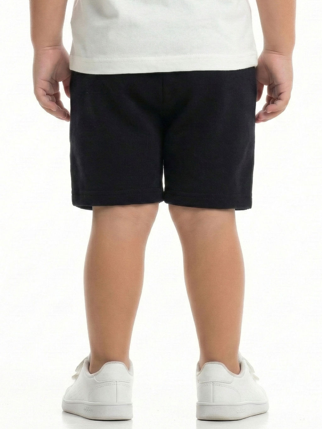 Шорты черные однотонные 22-1640 черный - Mini maxi фото 3