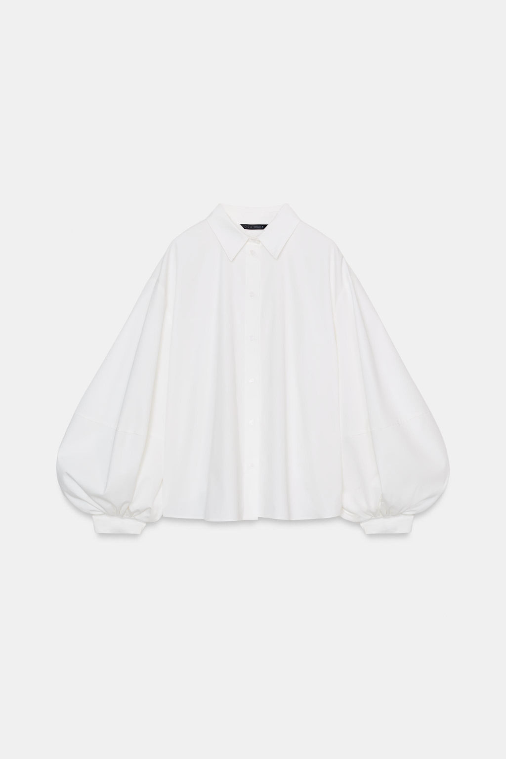 POPLIN PUFF SLEEVE SHIRT - Zara фото 9