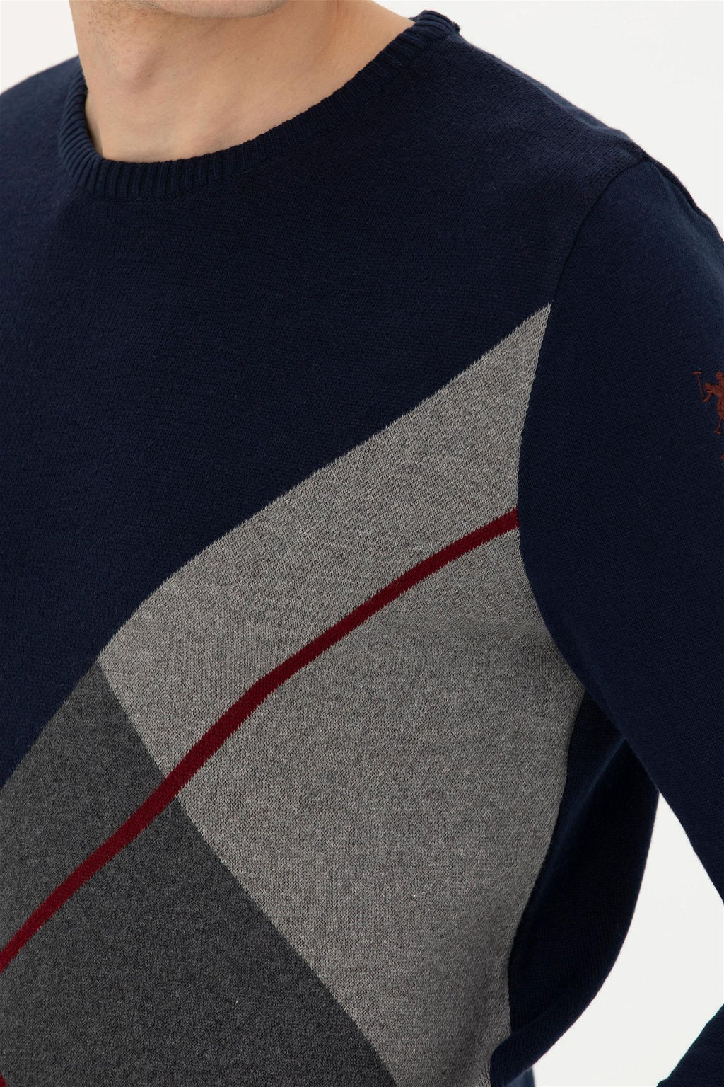U. S. Polo Assn / Мужской темно-синий свитер - U.s. polo assn фото 7