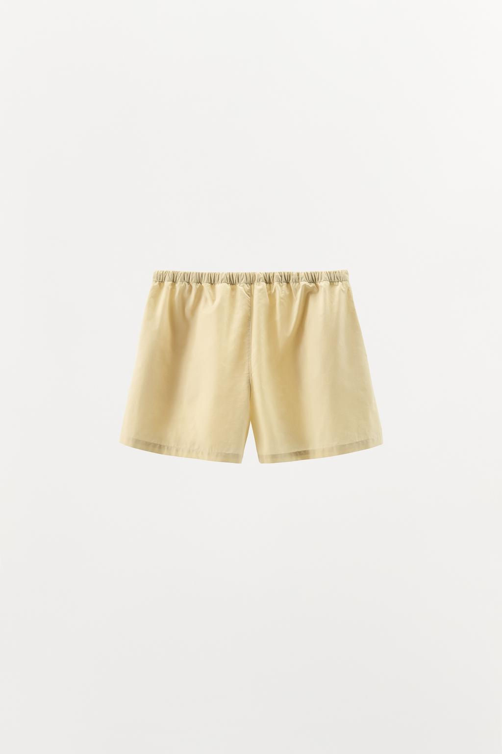 POPLIN SHORTS WITH TOPSTITCHING - Zara фото 8