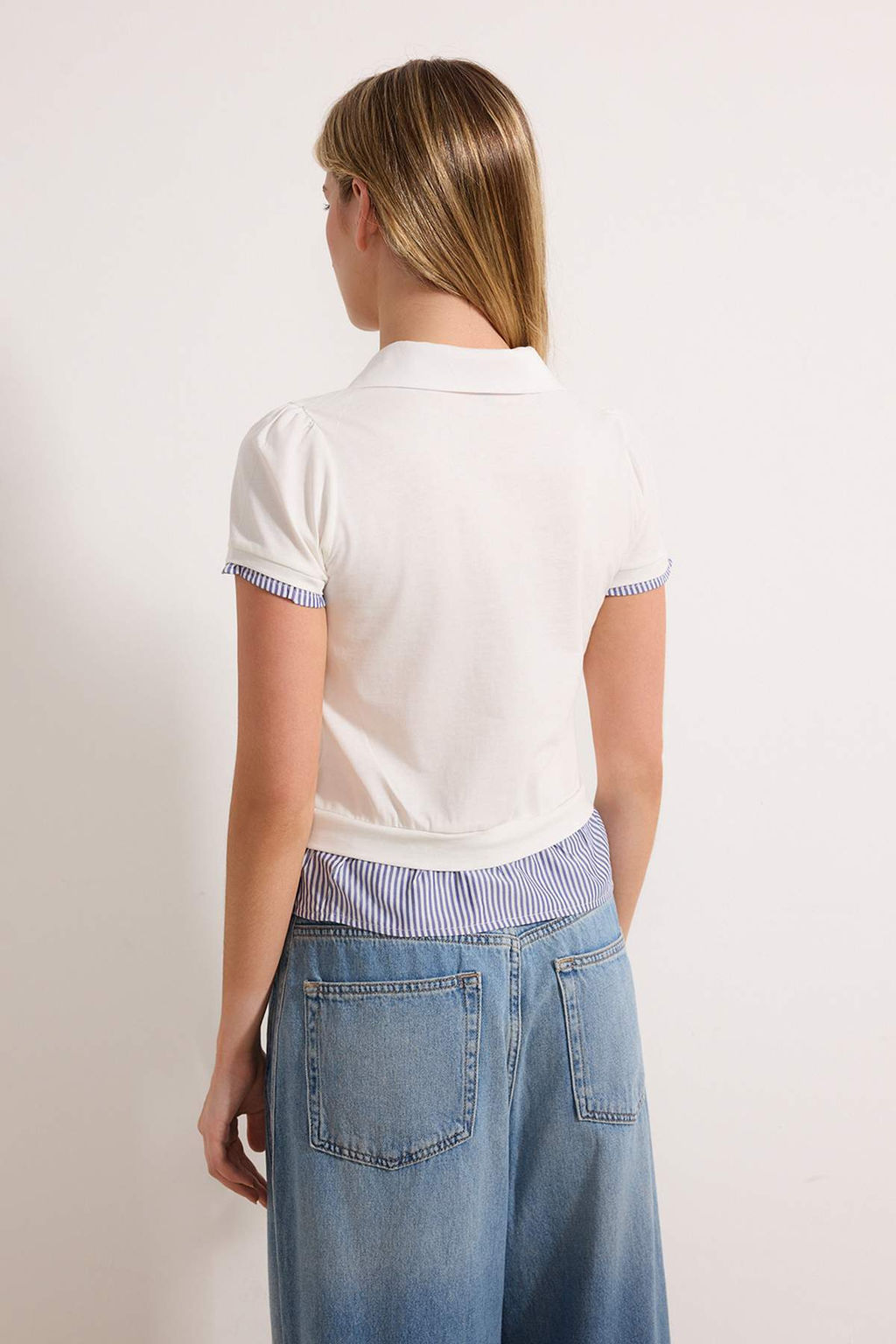 Bordo Regular/Normal Kal?p Polo Yaka Dokuma Detayl? Tok %100 Pamuk Orme Bluz TWOSS26BZ00263 - Trendyolmilla фото 8