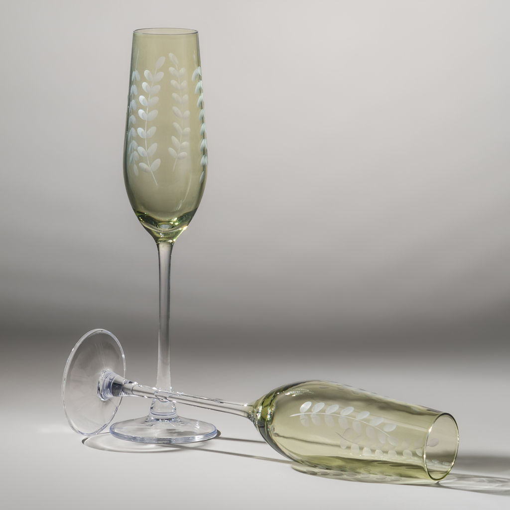 НАБОР БОКАЛОВ ДЛЯ ШАМПАНСКОГО FLORA ИЗ 2 ШТ. 180 МЛ - Lefard фото 4