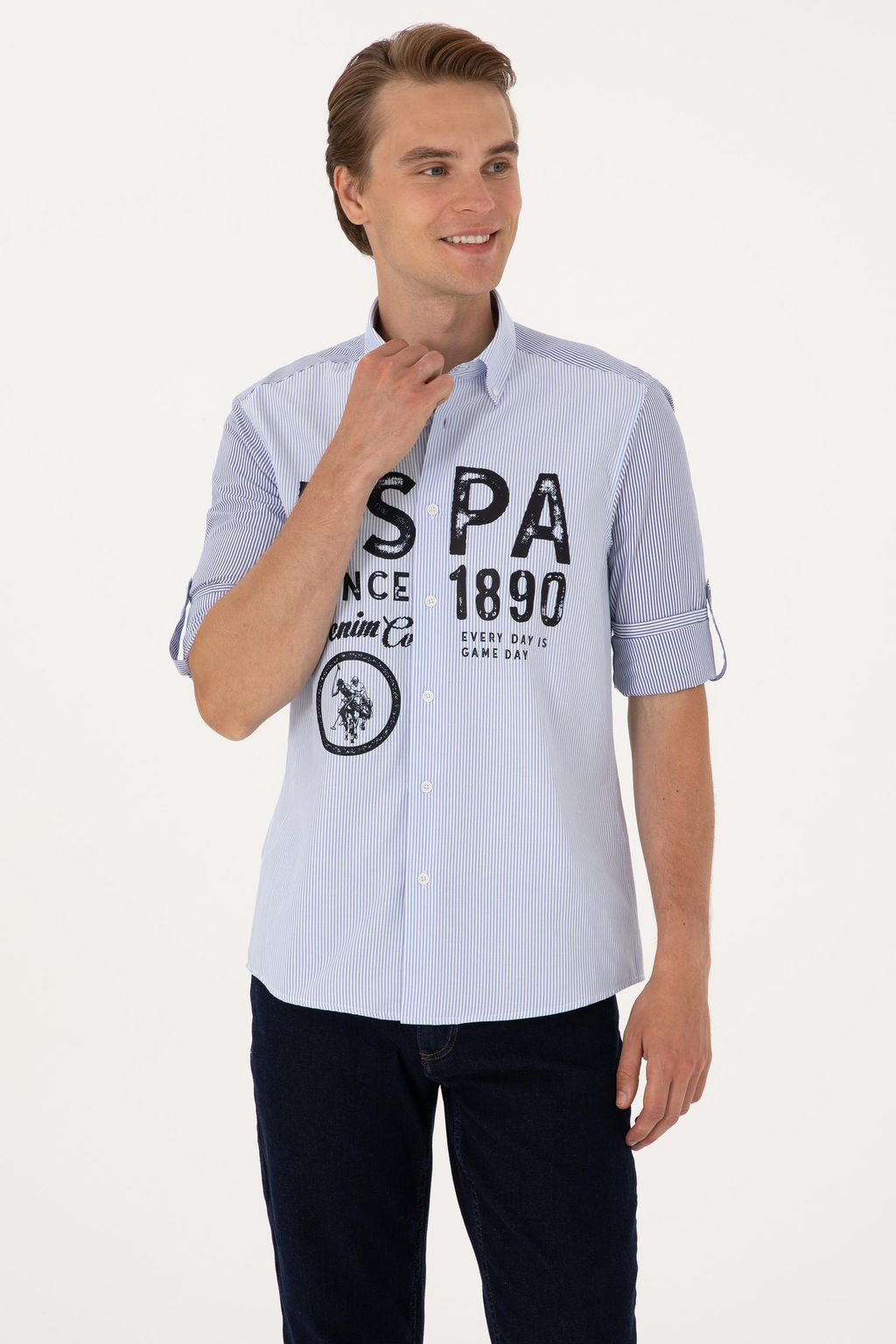 Erkek Lacivert Uzun Kollu G_mlek - U.s. polo assn фото 3