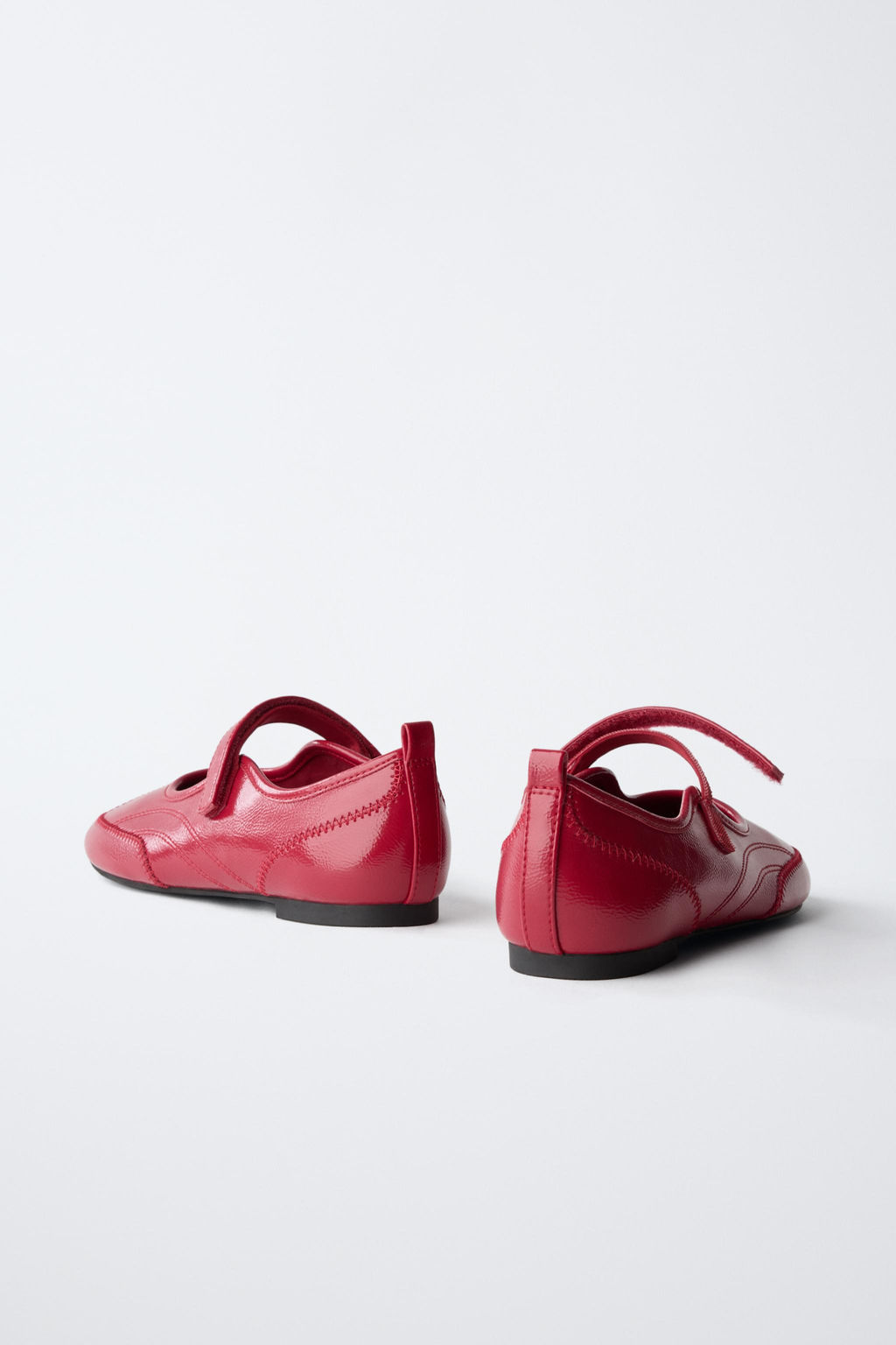 BAILARINA DEPORTIVA ACHAROLADA / Rojo - Zara фото 5