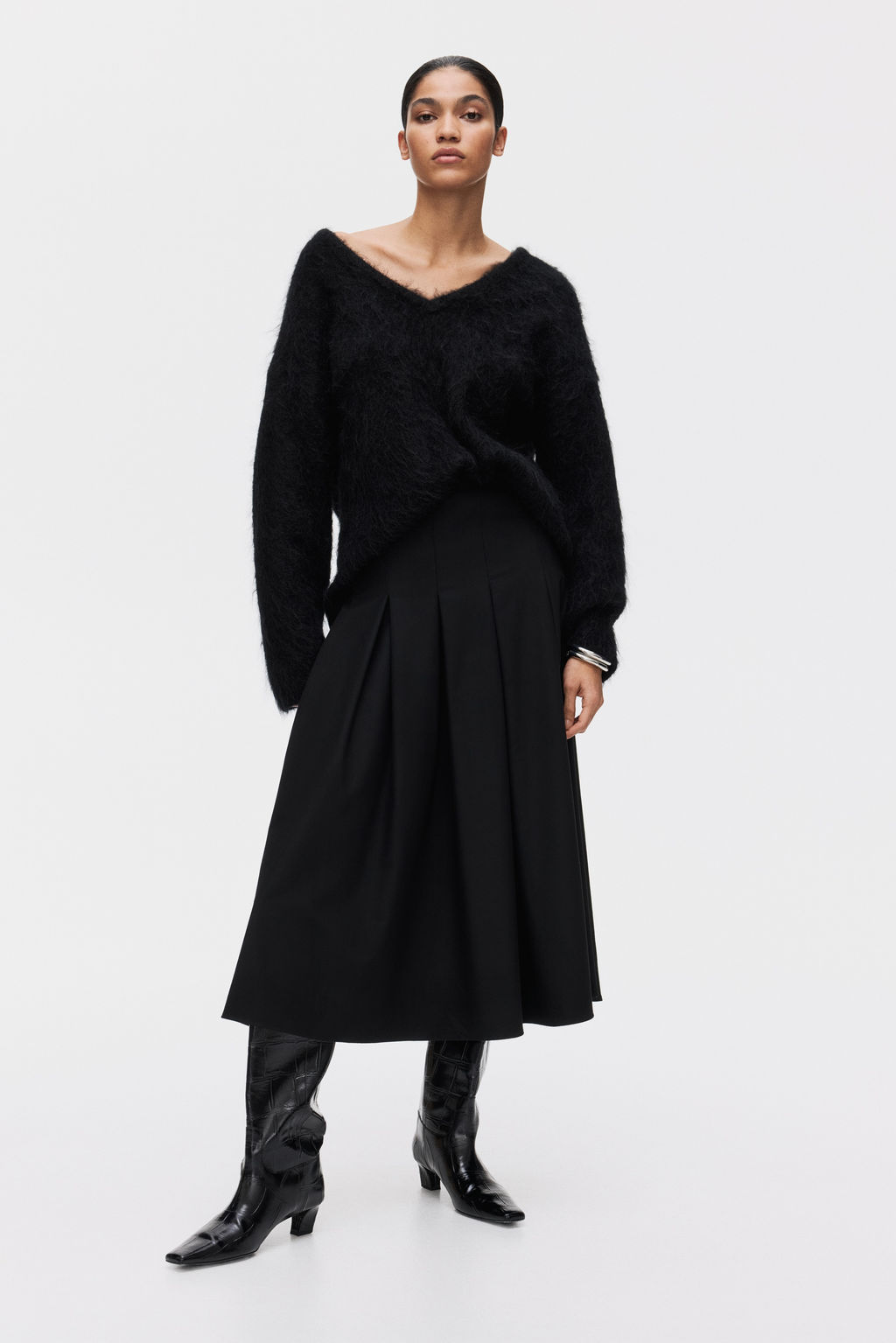 Falda midi tableada - H&m фото 7
