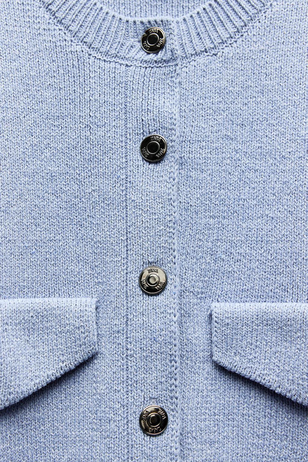 KNIT VEST WITH FLAPS - Zara фото 7