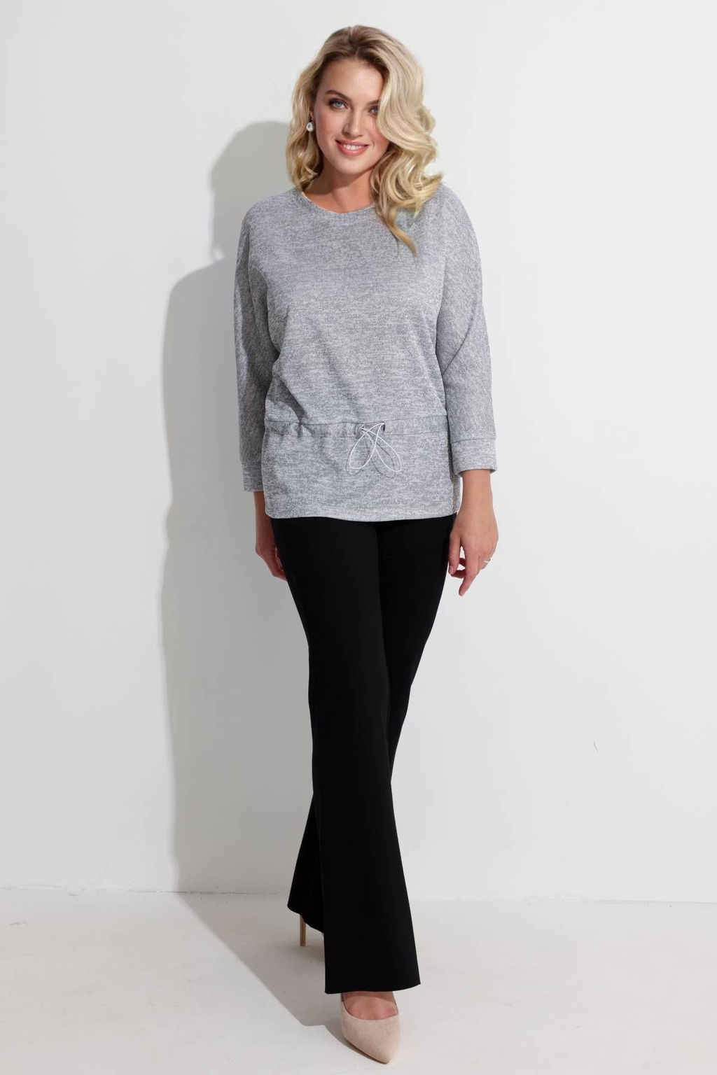 Блузка женская 4326/04/Серый меланж