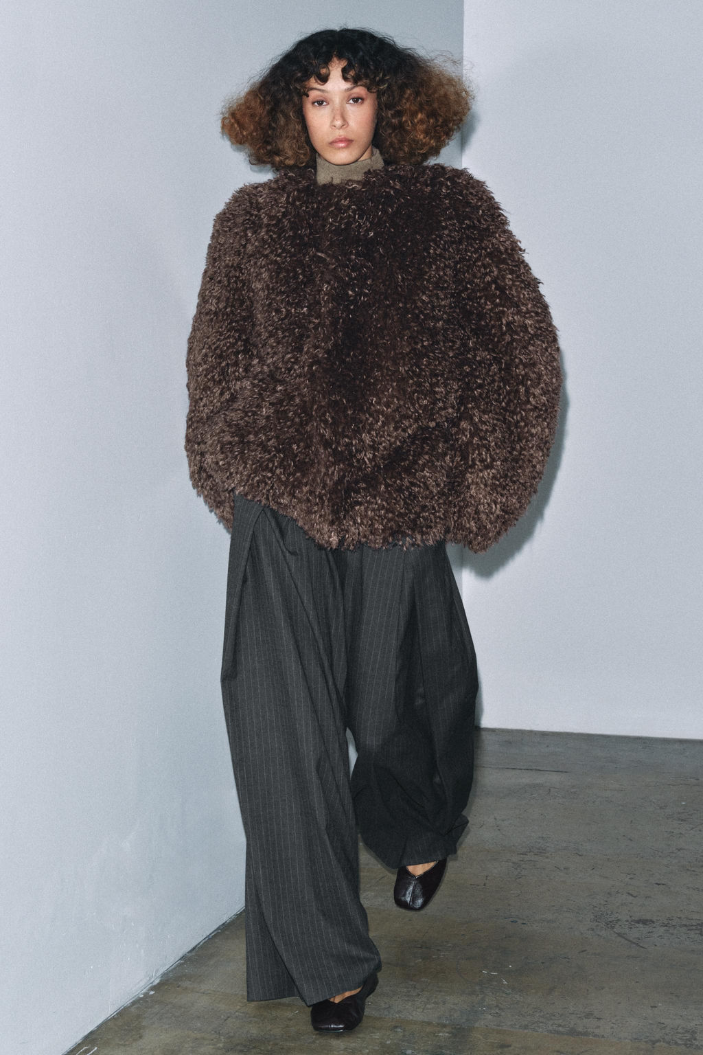 FAUX FUR COAT ZW COLLECTION