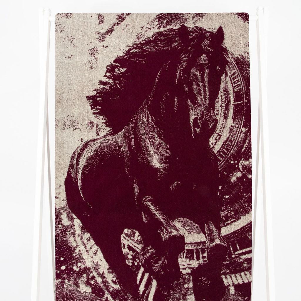 Полотенце махровое 6с102.411ж1 Бег времени (кр.дерево1) 67х150см