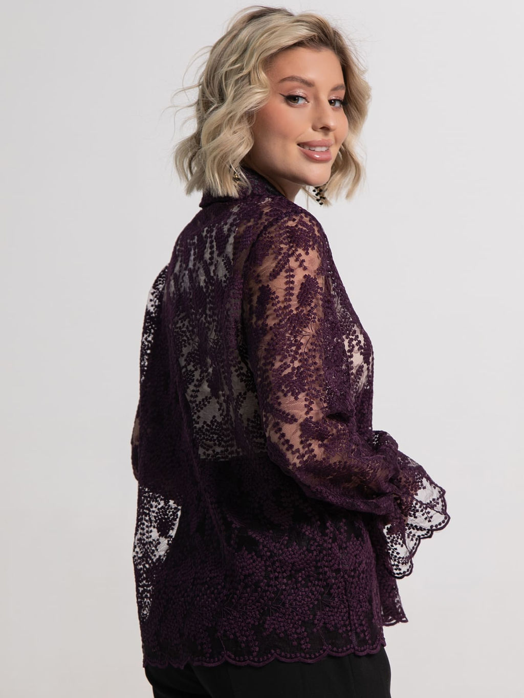 Блуза Изысканная (фиолетовая) Б15244-45М