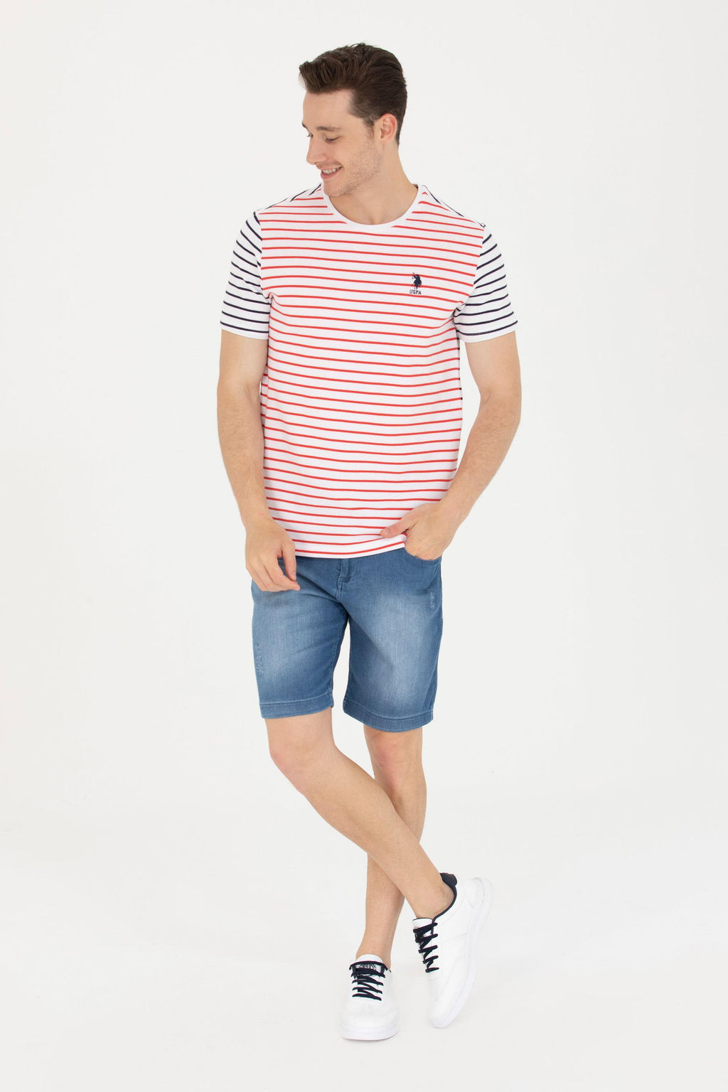 U. S. Polo Assn Мужские синие джинсовые шорты - U.s. polo assn фото 17