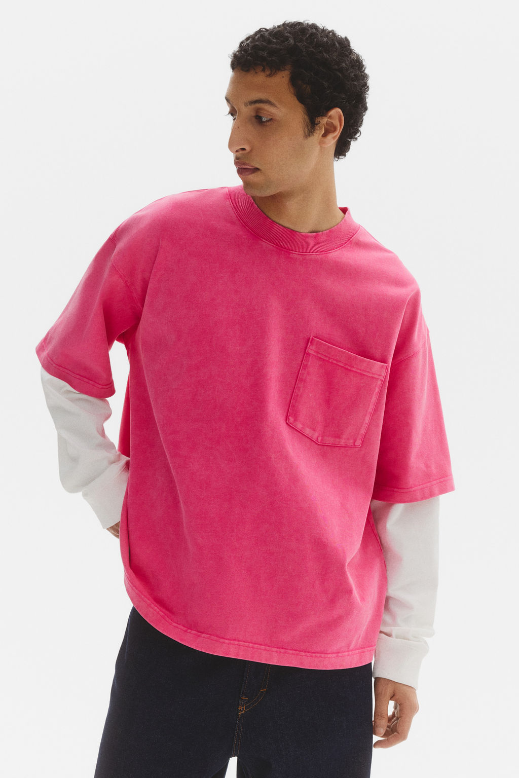 Camiseta de algod?n dise?o layering Oversized Fit - H&m фото 4
