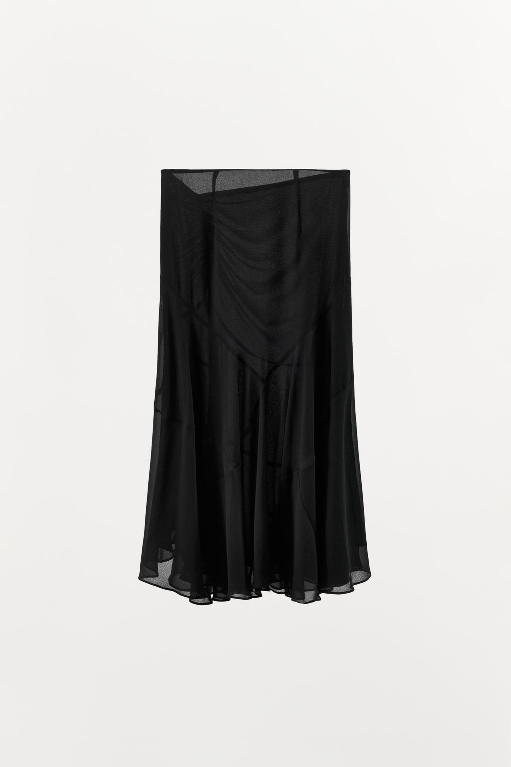 DRAPED GEORGETTE SKIRT - Zara фото 6