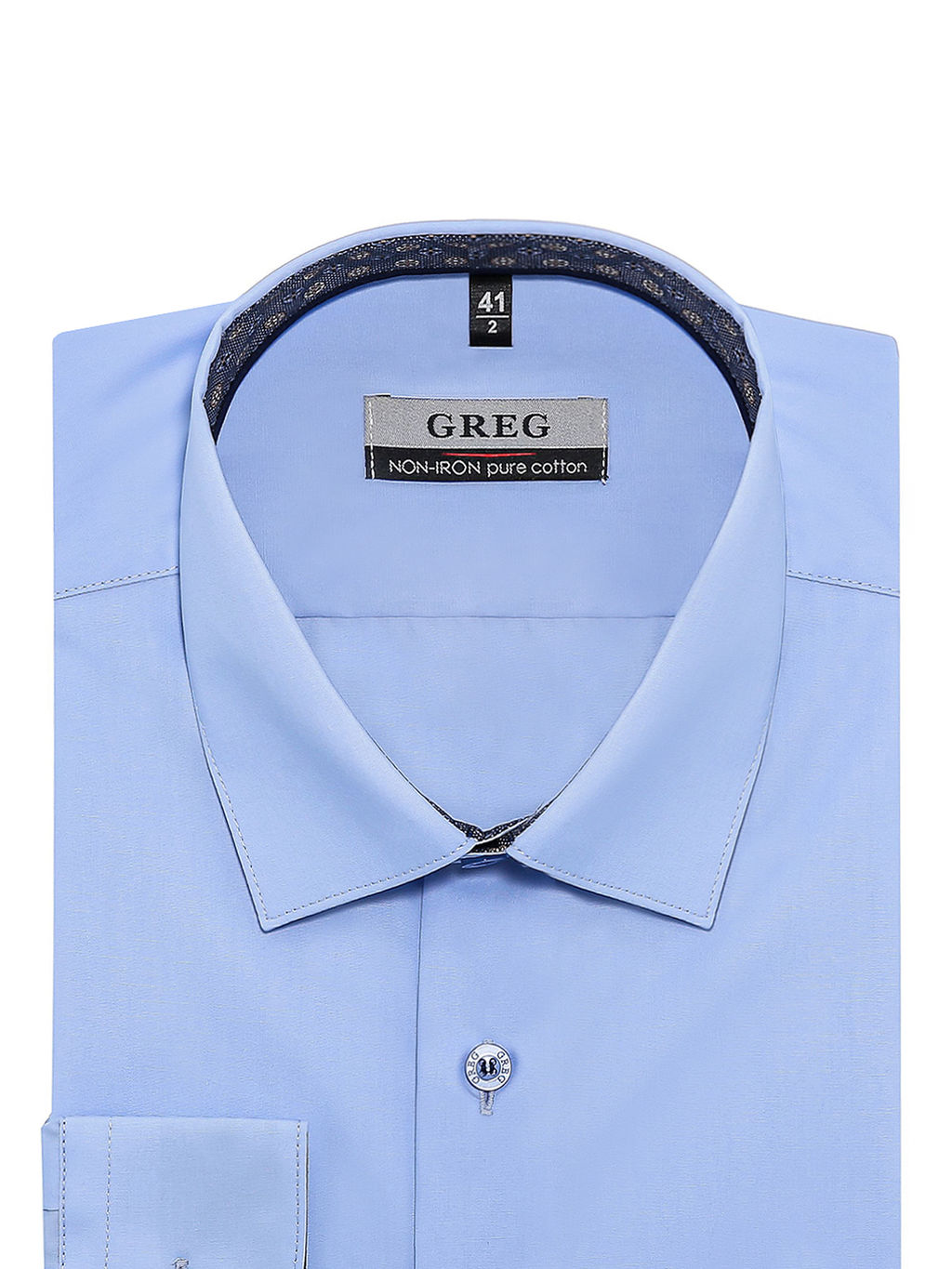 Сорочка мужская длинный рукав GREG 220/231/1099/ZV/1p  фото 3