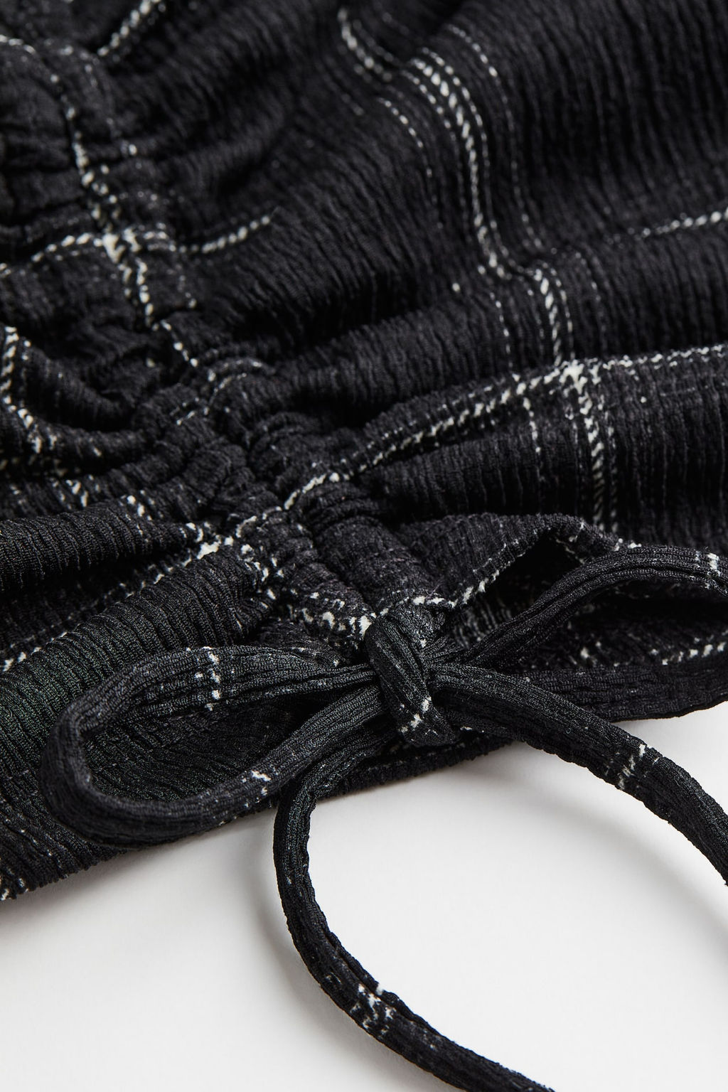 Top cropped con cordon de ajuste - H&m фото 2
