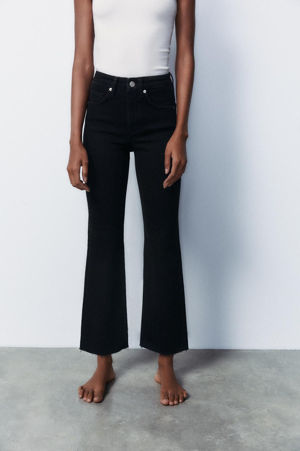 TRF CROPPED FLARE HIGH-WAIST JEANS - Zara фото 19