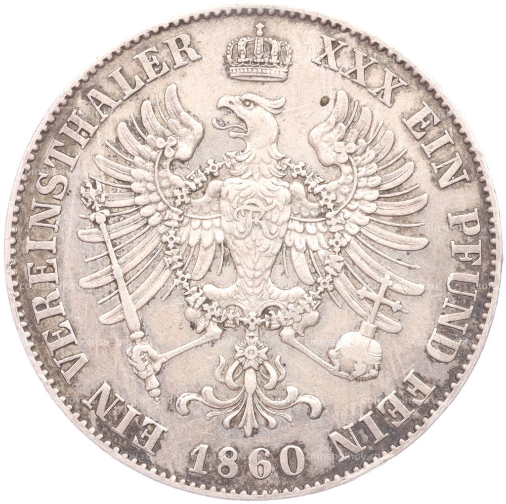 1 союзный талер 1860 года A Пруссия