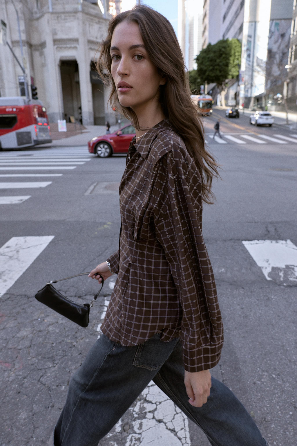 OVERSIZE CHECK SHIRT - Zara фото 16