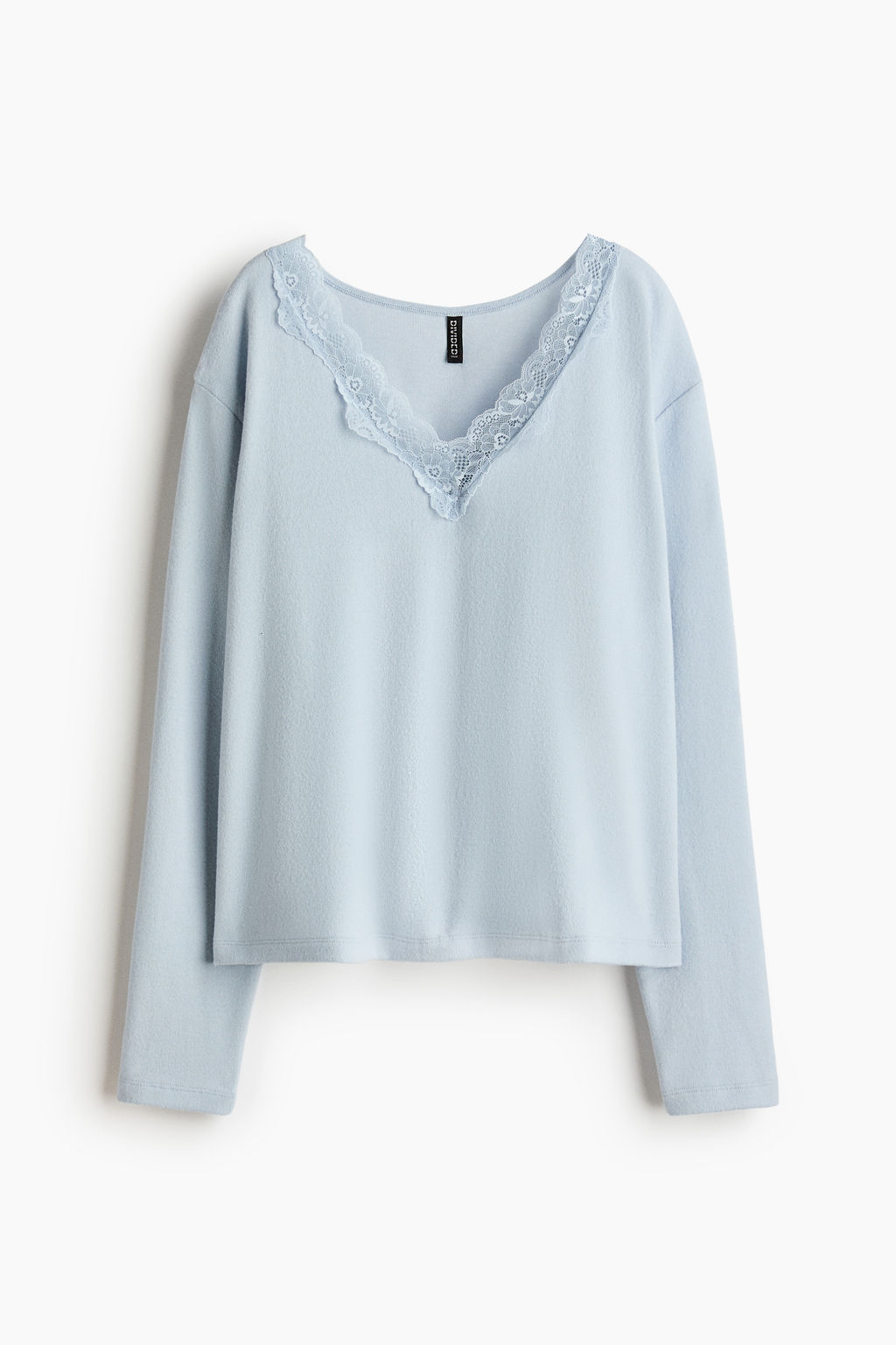 Top de punto con ribete de encaje - H&m фото 3