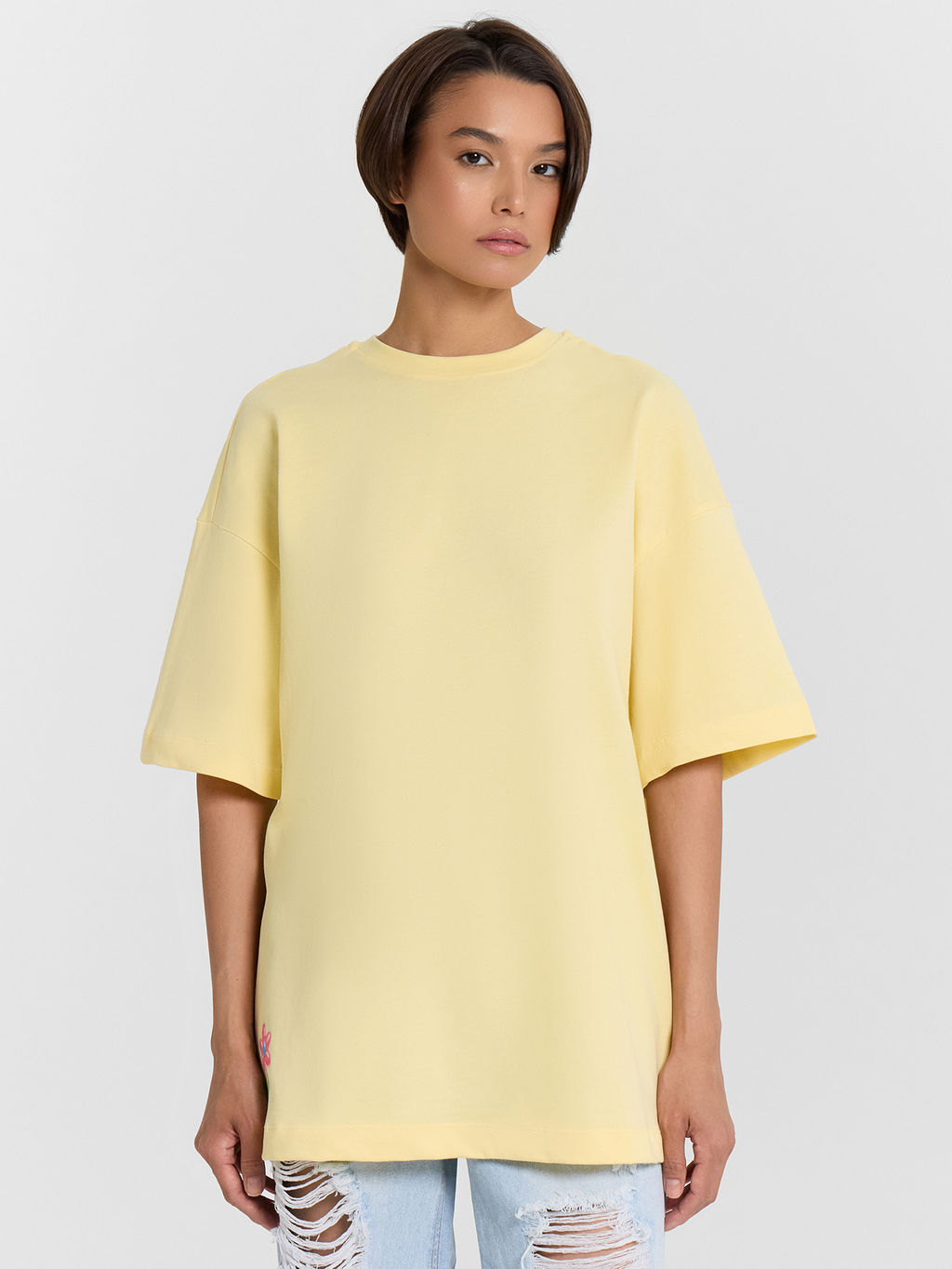 Футболка женская Mark Formelle желтая с принтом  фото 2