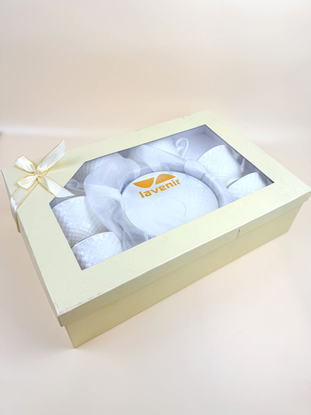 Набор в коробке (12 пр.) Lavenir "Пломбир" 250 мл, 15 см, 145-060 фарфор 110576