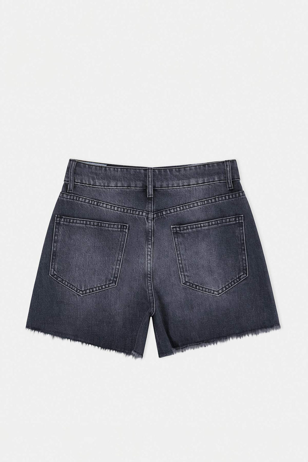 Siyah %100 Pamuk Yuksek Bel Denim City Sort TWOSS26SR00093 - Trendyolmilla фото 4