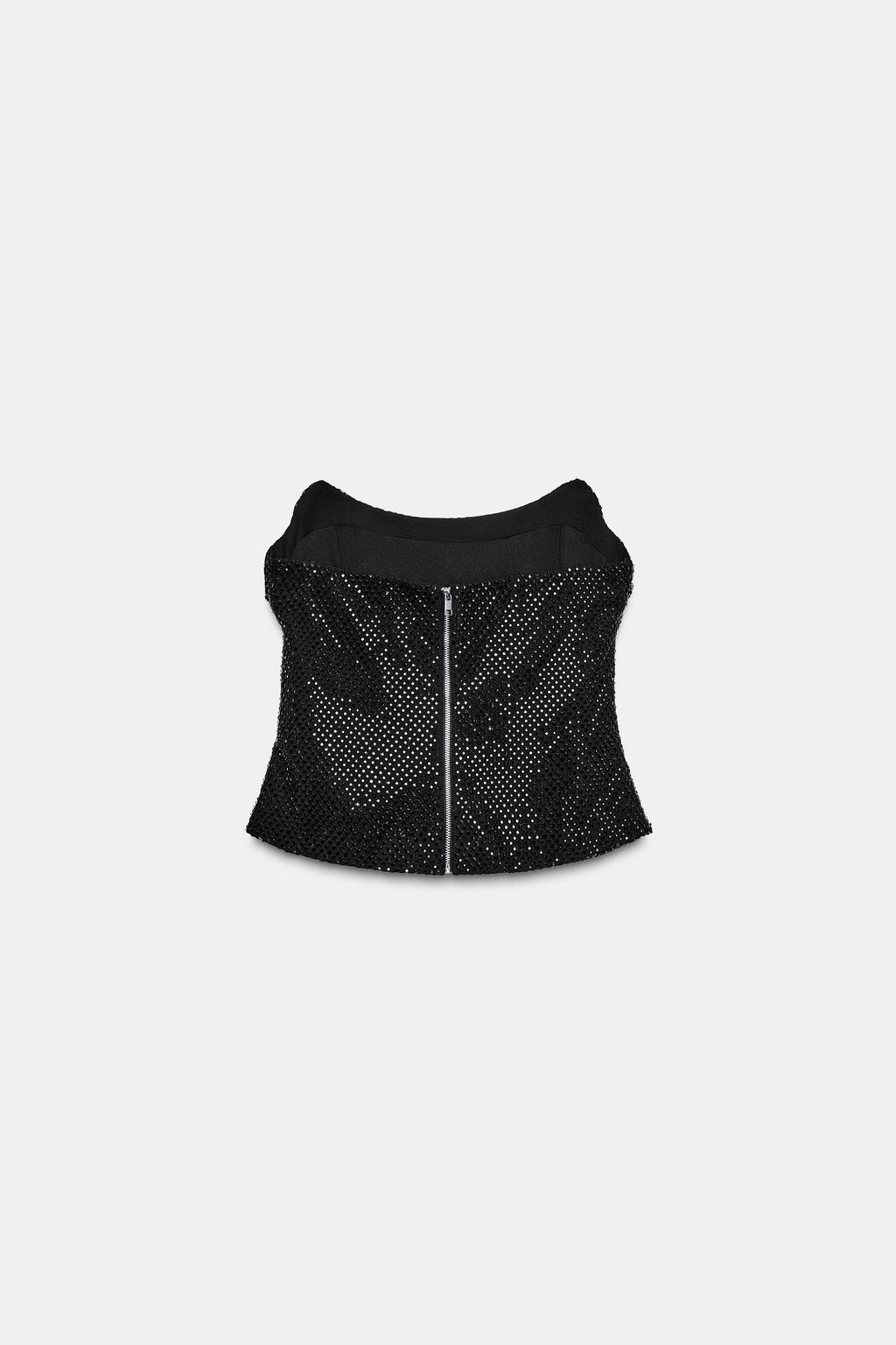 BEADED MESH TOP - Zara фото 8