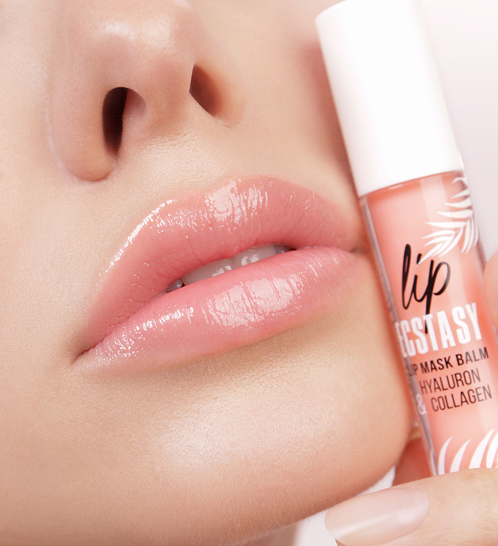 LuxVisage Маска-бальзам для губ LIP ECSTASY hyaluron & collagen тон 602 Peach 3,3г - Golden rose фото 3