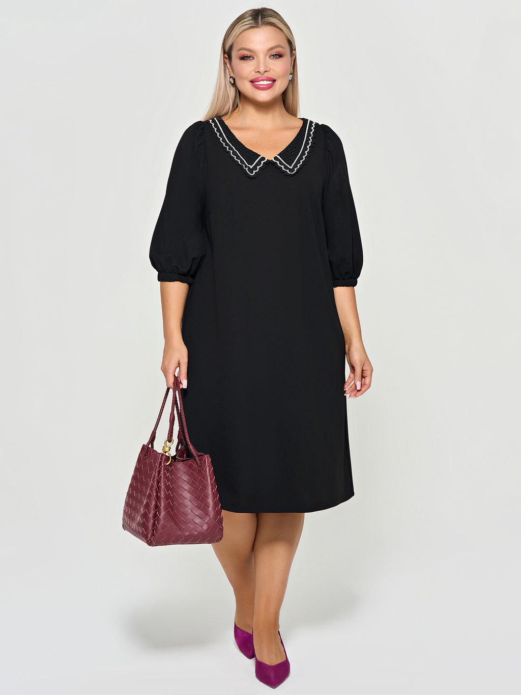 Платье 0218-2 чёрный кварц - Dora фото 126