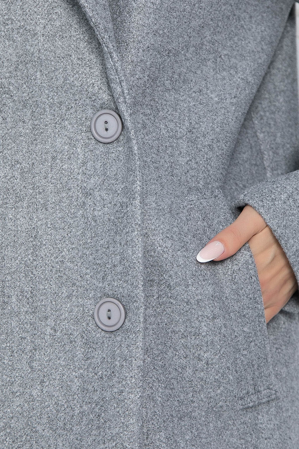 Пальто Я в теме (серое) Б12484-7 - Lt collection фото 3