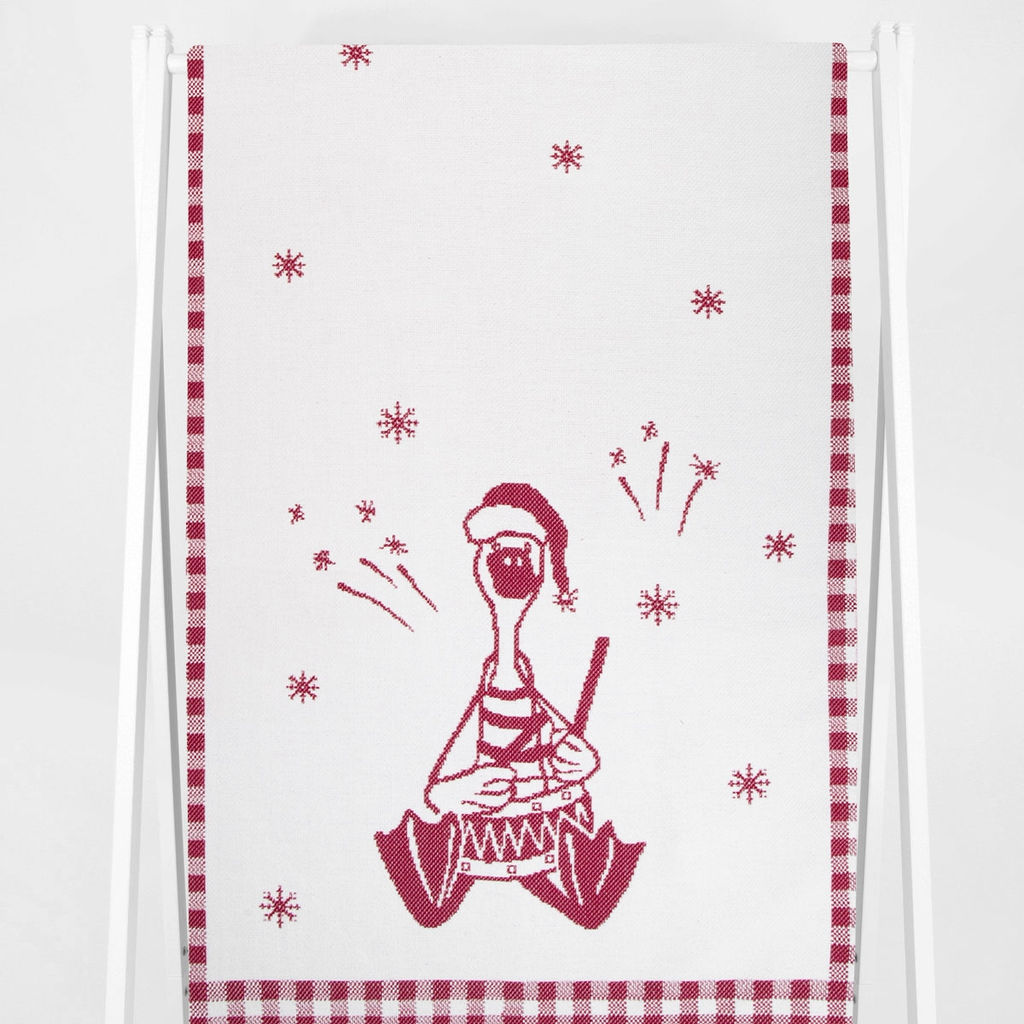 Полотенце х/б 9с23.111ж1 Гусь-заводила(ДТЭ бордовый) 50х140см