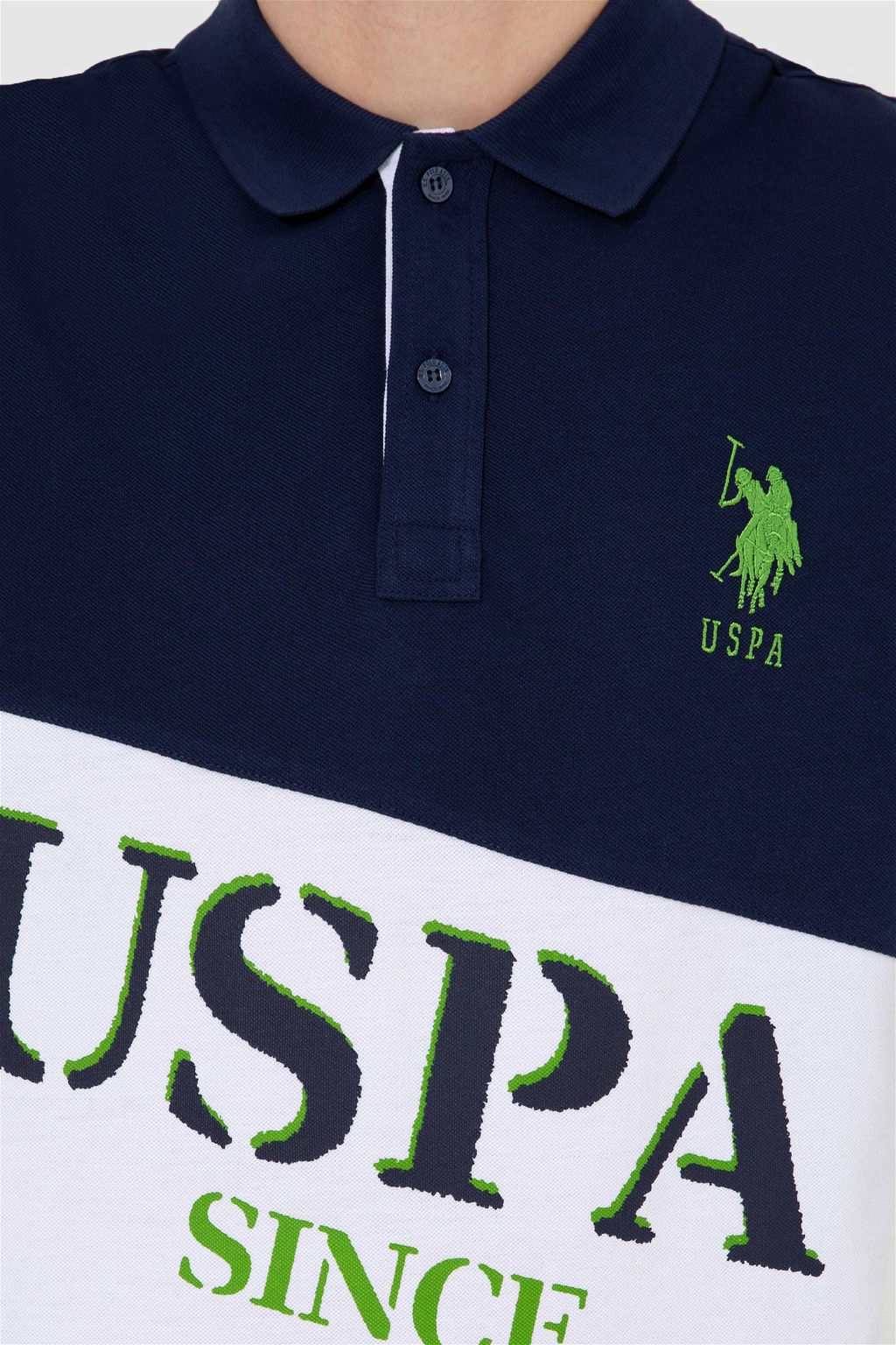 Мужская темно-синяя футболка с воротником-поло Неожиданная скидка в корзине - U.s. polo assn фото 6