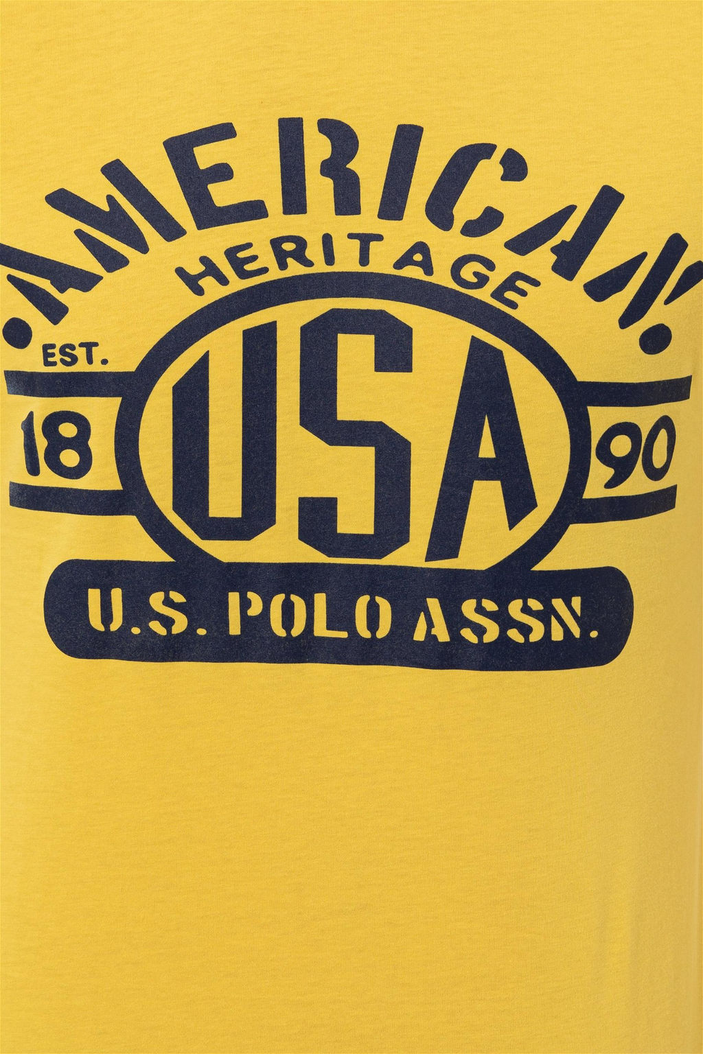 U. S. Polo Assn Мужская светло-желтая футболка с круглым вырезом - U.s. polo assn фото 12