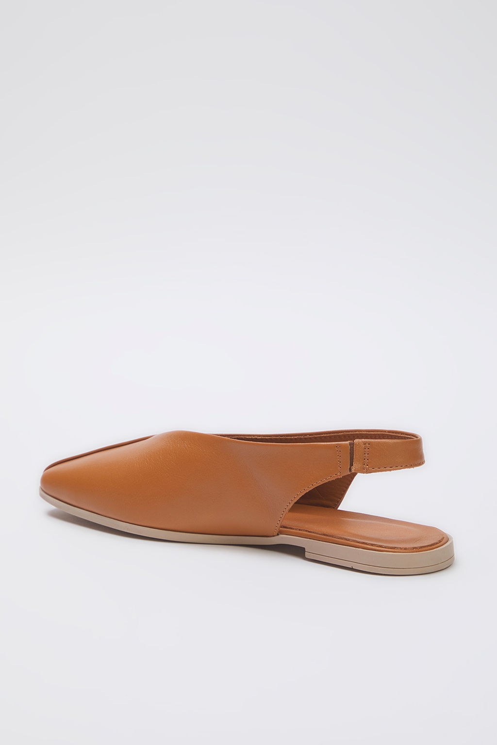 Taba Hakiki Deri Arkas? Ac?k Kare Burun Kad?n Babet TAKSS25BE00018