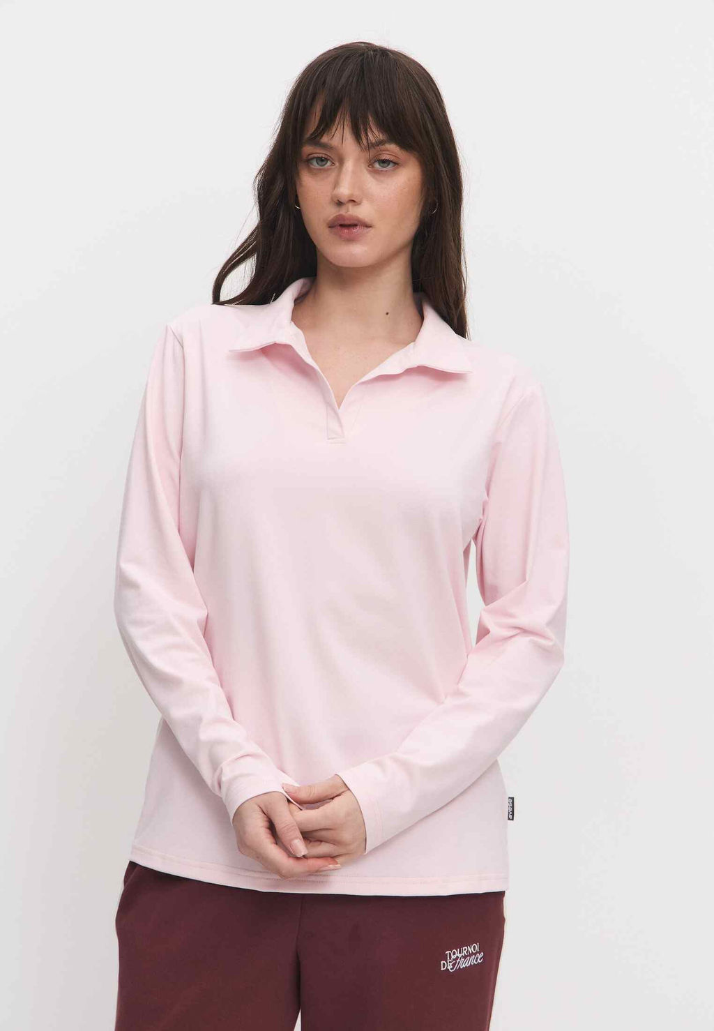 Лонгслив-поло 26204-536 зефир