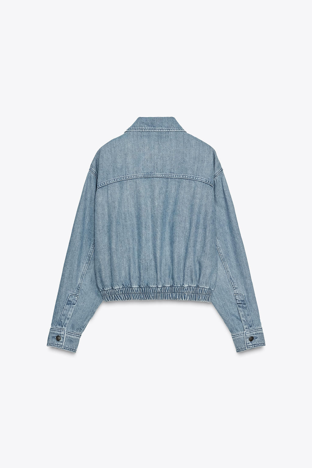 ZW COLLECTION DENIM BOMBER JACKET - Zara фото 3