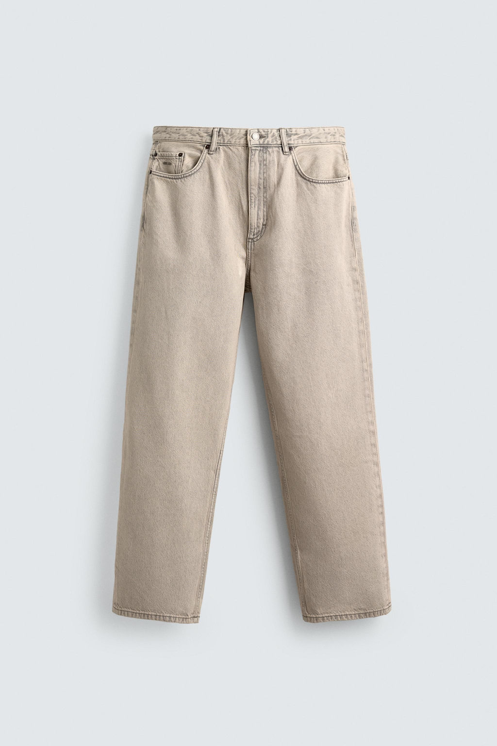 JEANS LOOSE FIT / Crudo / Marr?n - Zara фото 8