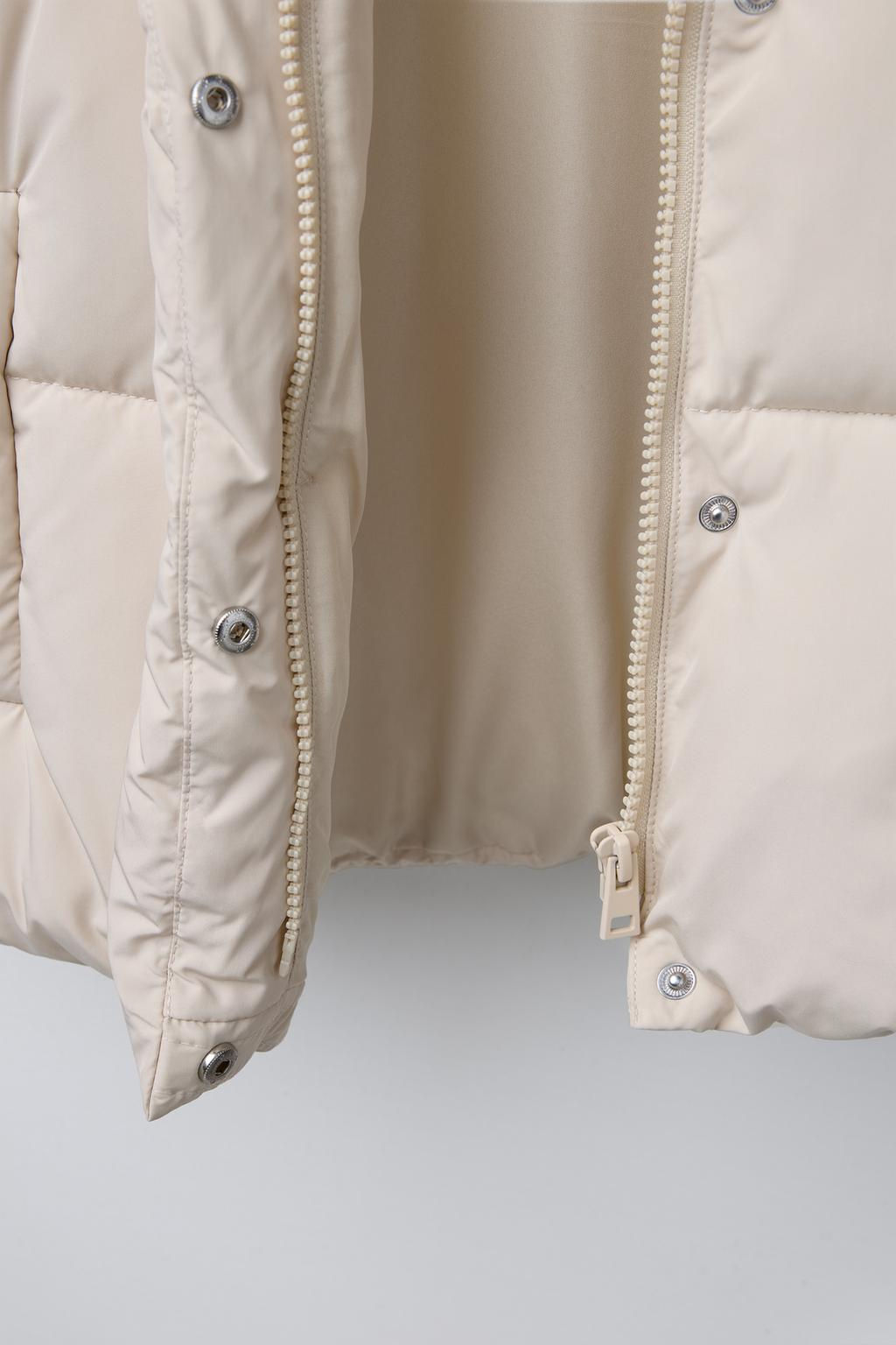HOODED PADDED JACKET - Zara фото 10