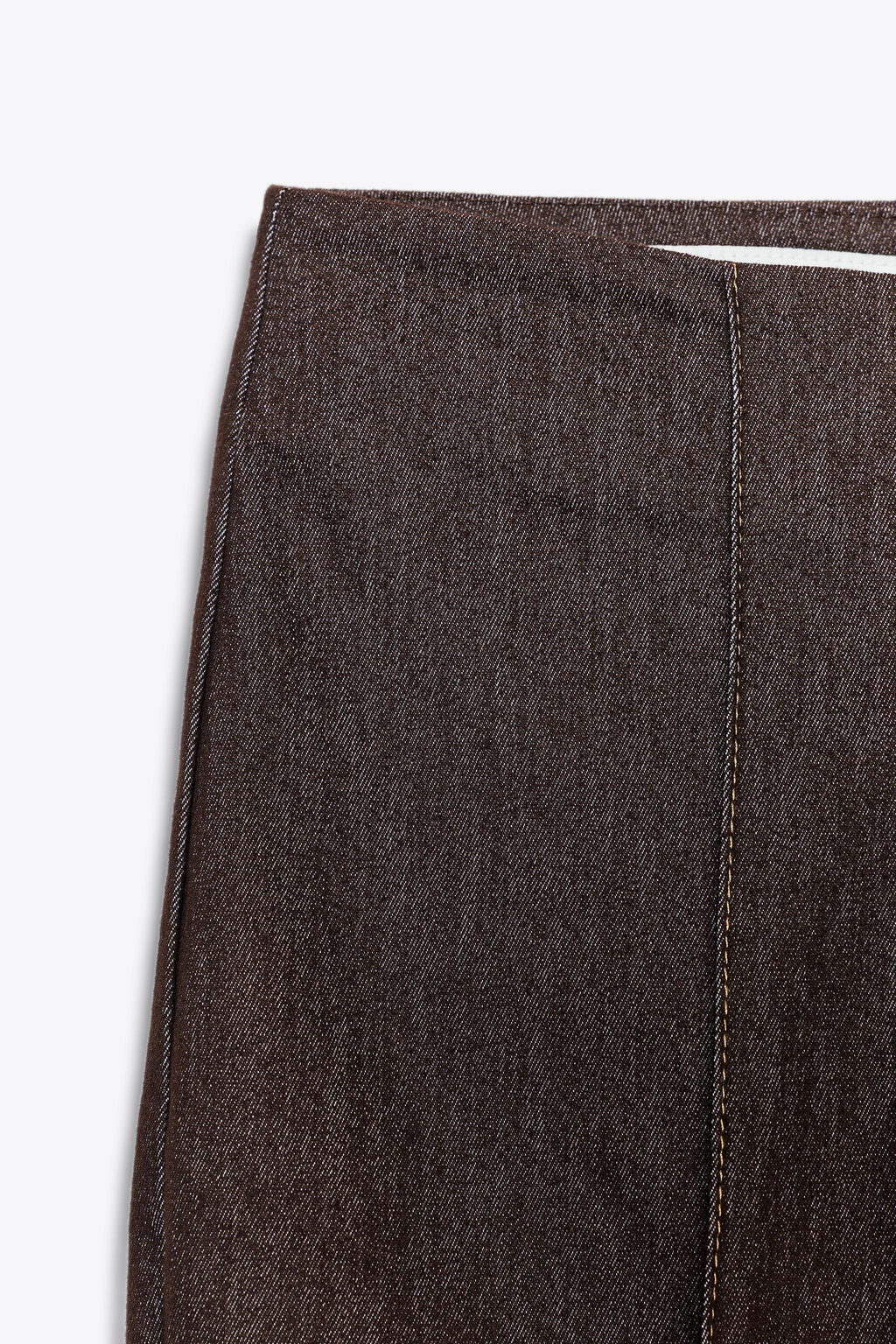 CONTRAST STITCH SEAM DETAIL FLARE TROUSERS - Zara фото 8