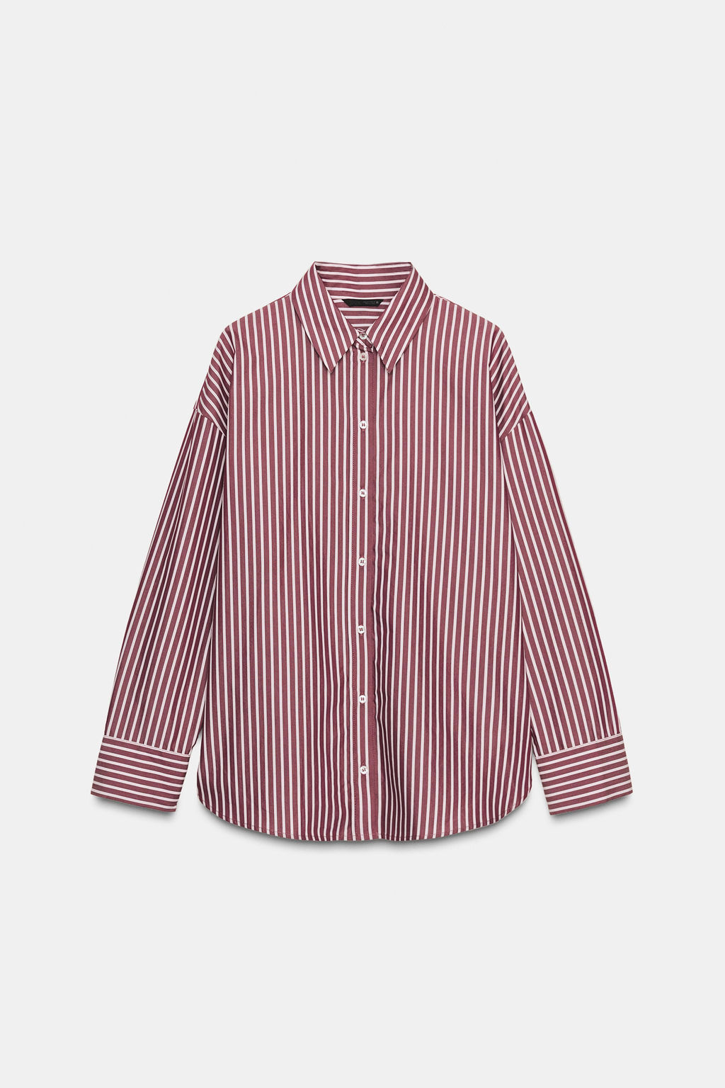 STRIPED POPLIN SHIRT - Zara фото 9