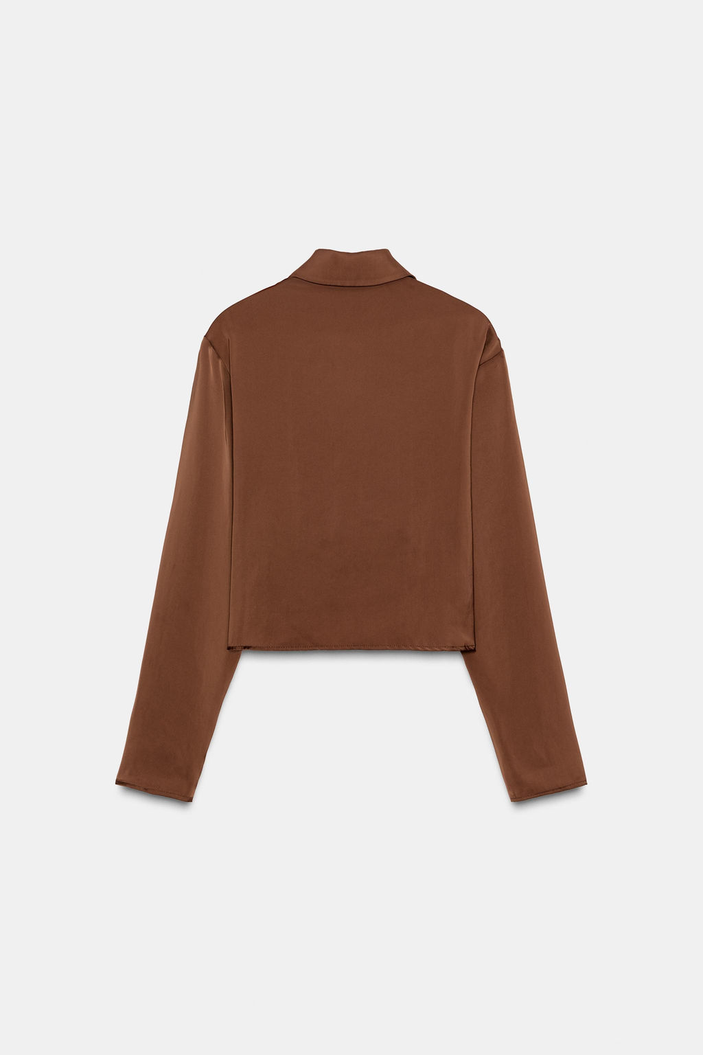 FLOWING SATIN SHIRT - Zara фото 5